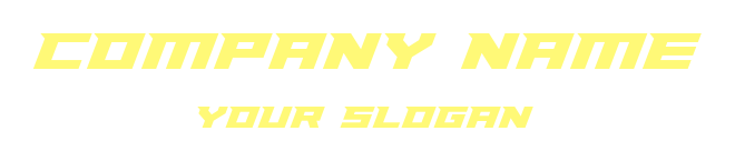 text logo template radical futuristic font