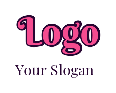 make a text logo sassy outline font