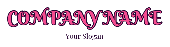 make a text logo sassy outline font