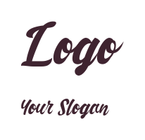 create a text logo of sharp curvy font