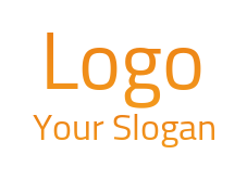 text logo maker simple clean font