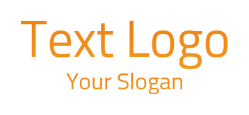 text logo maker simple clean font