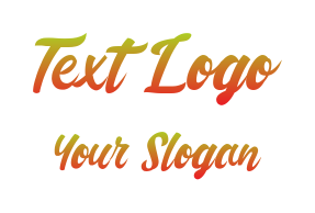 make a text logo stylish script font