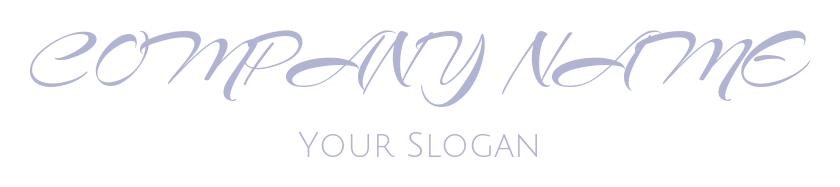 Tasteful script text logo