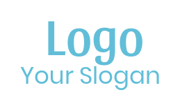 text logo icon tasteful simple font