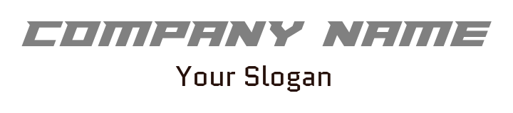 text logo template techy cool font