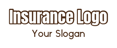 Insurance Typography Insurance Logos for Firm & Agency with Free Logo Maker