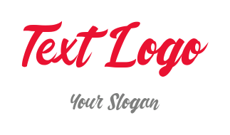 Text logo in tasteful slab font