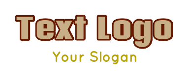 make a text logo vintage style font