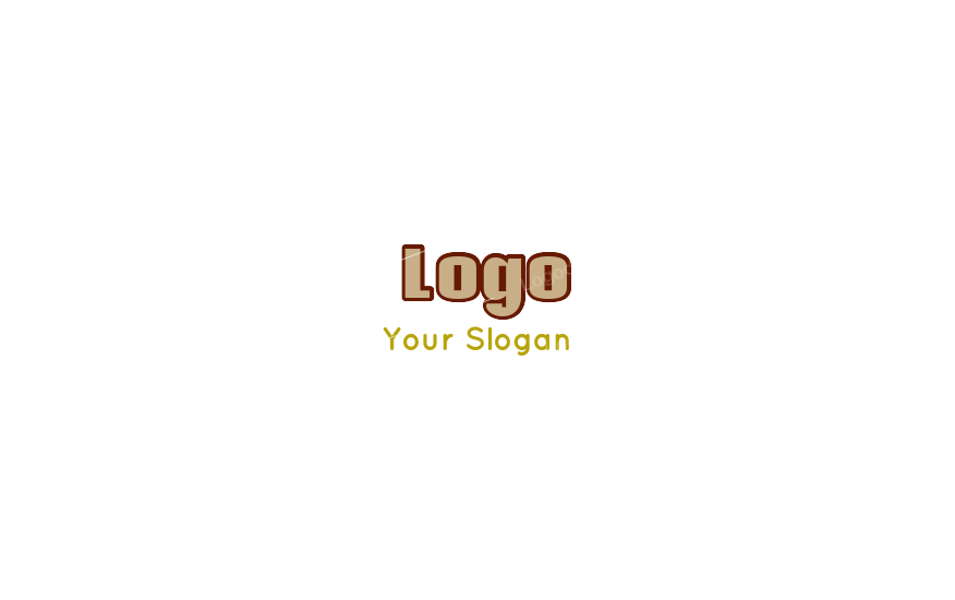 Vintage style text logo