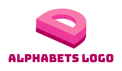 Generate a Letter D logo 2D forming letter D 