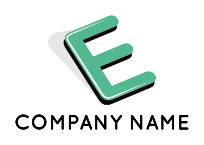 Create a Letter E 3D logo 