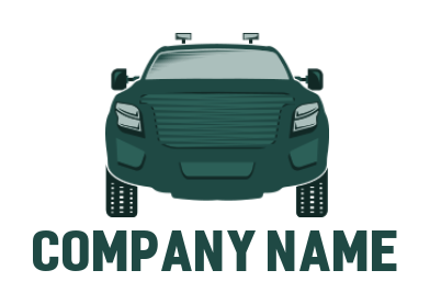 Auto logo template 4x4 truck