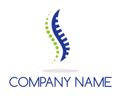 make a medical logo abstract spine