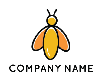 make a pet logo abstract bee - logodesign.net