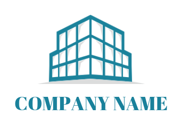 storage logo icon abstract box forming building