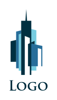 real estate logo image abstract buildings - logodesign.net