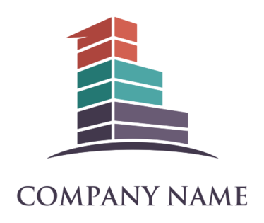 investment logo maker abstract buildings