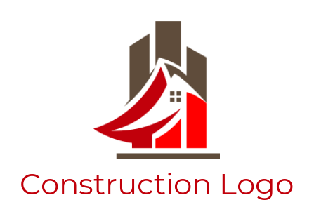 real estate logo abstract buildings and house