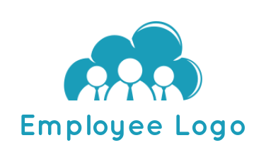 employment logo online abstract business people inside cloud