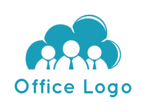 employment logo online abstract business people inside cloud