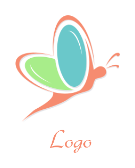 generate a pet logo of an abstract butterfly 