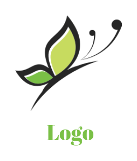 generate a pet logo abstract butterfly flying