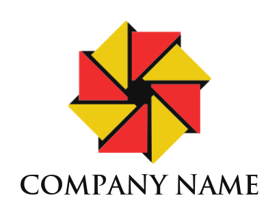 photography logo maker abstract camera shutter