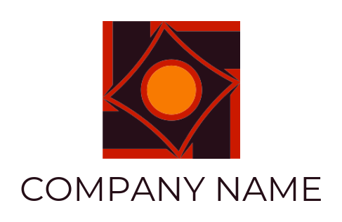 photography logo camera shutter in square