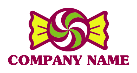 make a logo abstract candy toffee with rapper