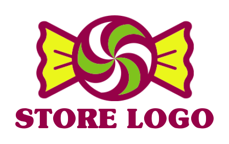make a logo abstract candy toffee with rapper