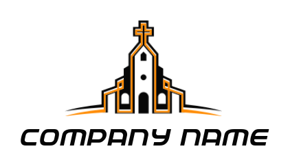 religious logo online abstract church with cross