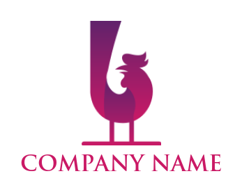 design an pet logo abstract cock