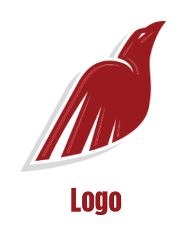 Create a pet logo of a abstract Eagle flying.