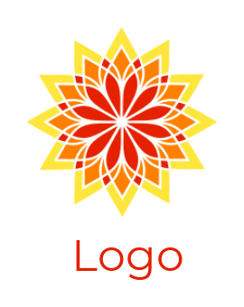 arts logo icon abstract flower mandala - logodesign.net