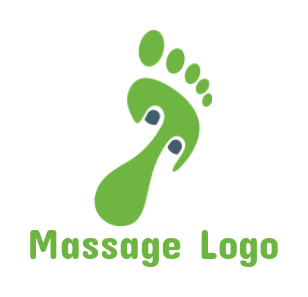 Design a massage logo of abstract foot print - logodesign.net