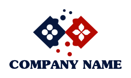  games logo abstract gaming console with dots