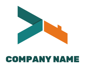 construction logo icon abstract house roof