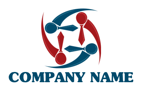human resources logo with an abstract people