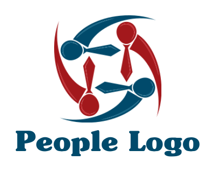 human resources logo with an abstract people