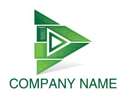 generate a music logo of triangle play button 