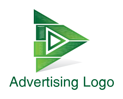 generate a music logo of triangle play button