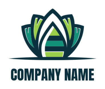 spa logo online abstract lotus flower - logodesign.net