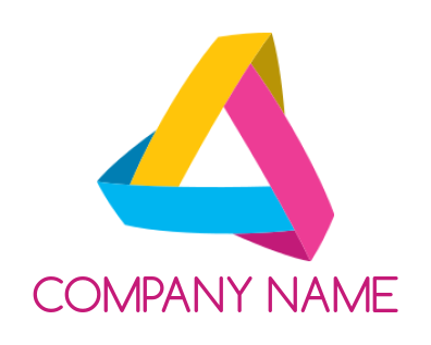 design a printing logo abstract origami triangle