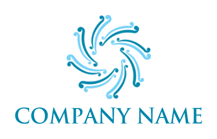 energy logo abstract ornamental water shape