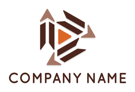 advertising logo pencils around the play button