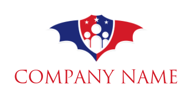 security logo people in the shield stars & wings