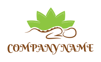 spa logo abstract people hot stones and flower