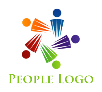 community logo symbol abstract persons