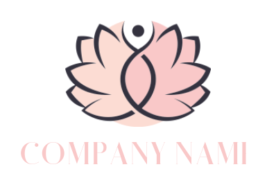 generate a spa logo abstract person with lotus